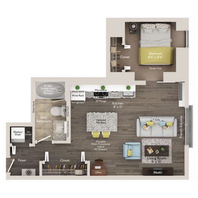 1 bedroom apartment for rent