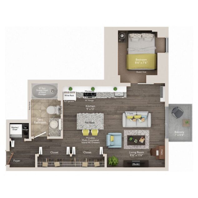 1 bedroom apartment for rent