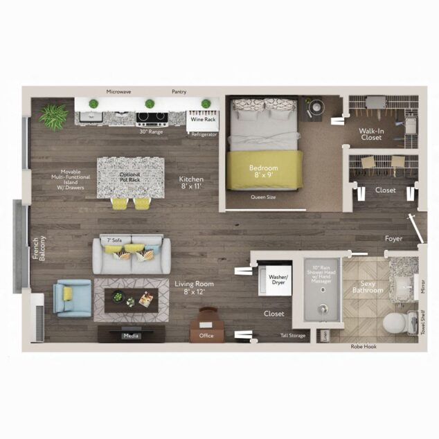 1 bedroom apartment for rent