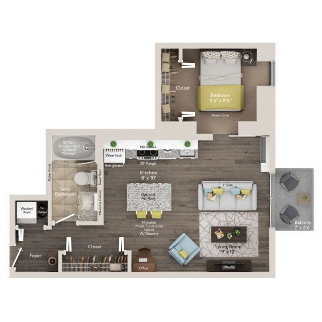 1 bedroom apartment for rent