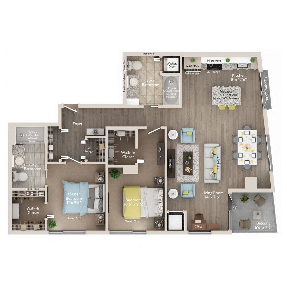 2 bedroom apartment for rent