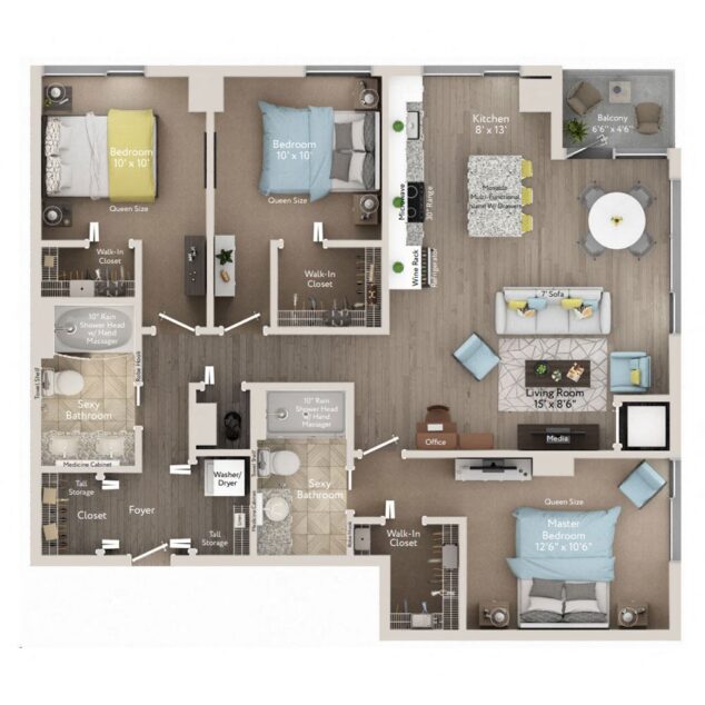 3 bedroom apartment for rent