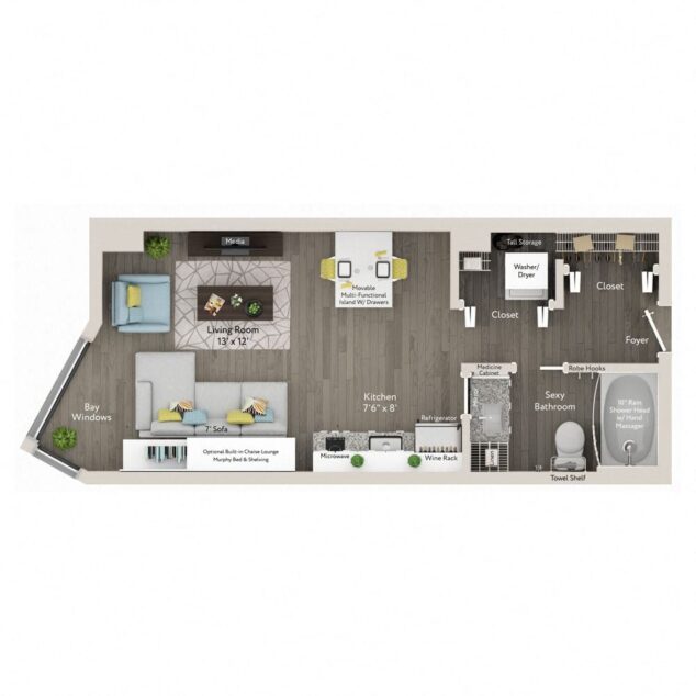 0 bedroom apartment for rent