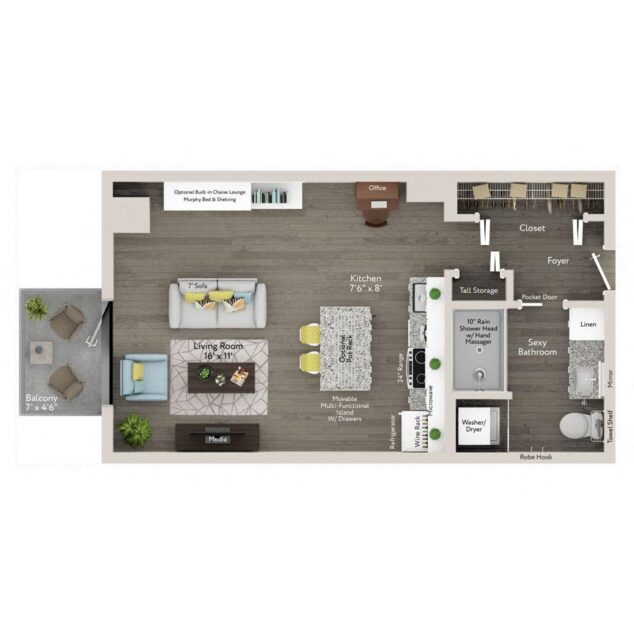 0 bedroom apartment for rent
